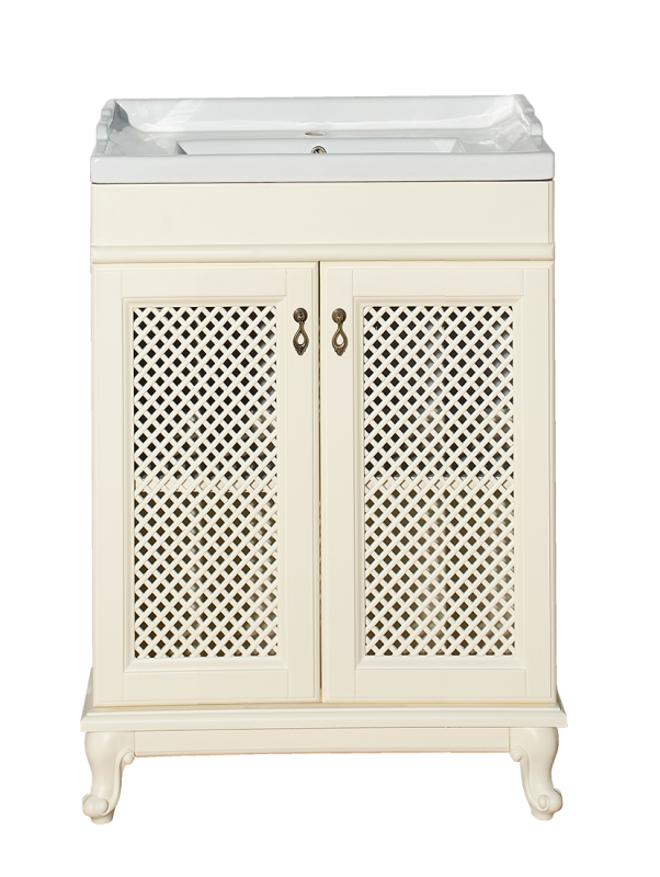 Купить тумба  вивьен - 60  прямая слоновая кость,misty. в Иваново магазин сантехники Суперстрой