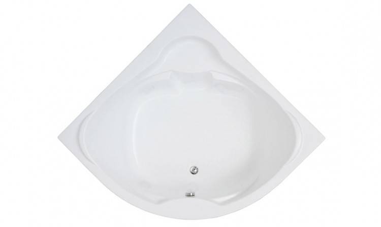 Купить ванна акриловая хатива 1430*1430 с экраном, bas. в Иваново магазин сантехники Суперстрой