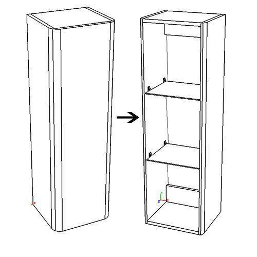 Купить пенал подвесной огайо-40, corozo. в Иваново магазин сантехники Суперстрой