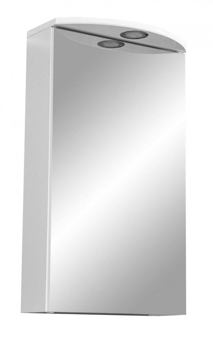 Купить зеркало-шкаф альда-40/с белый,stella polar. в Иваново магазин сантехники Суперстрой