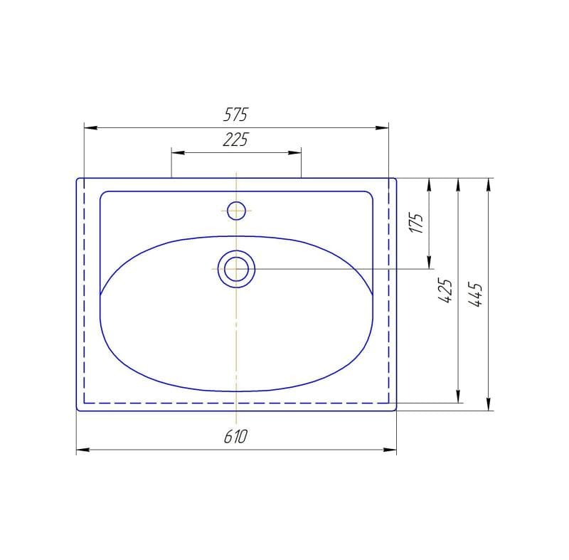Купить тумба лайм-60 2 ящика + раковина, misty. в Иваново магазин сантехники Суперстрой