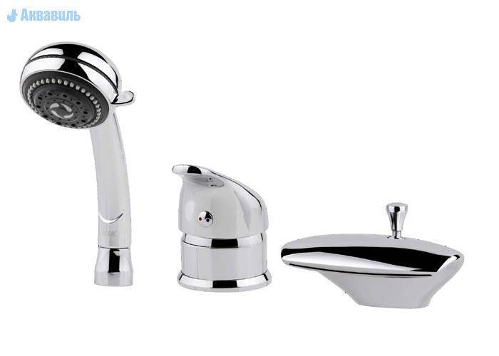 Купить cмеситель на борт ванны asd astel (3-х позиционный), triton. в Иваново магазин сантехники Суперстрой