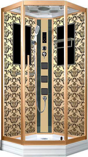 Купить душевая кабина 90*90 g-7799-g нп золото, niagara в Иваново магазин сантехники Суперстрой