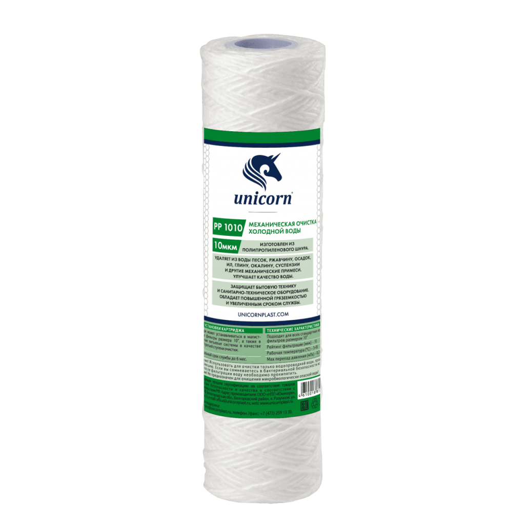 Купить картридж 02682 нитяной рр 1010 10мкм, unicorn. в Иваново магазин сантехники Суперстрой
