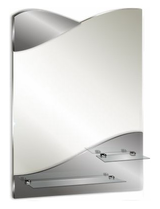 Купить зеркало версаль 495х690 мм 2 полки, гк серебряные зеркала. в Иваново магазин сантехники Суперстрой