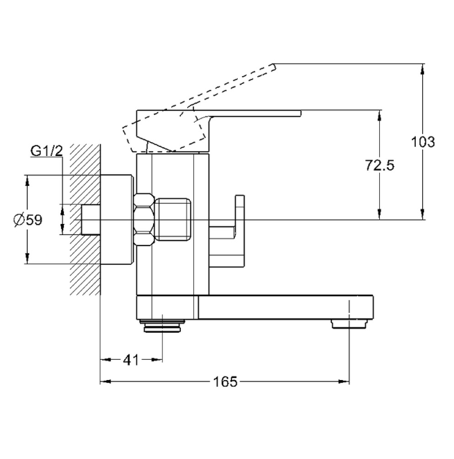 Купить смеситель для ванны с душем leb-3123, g-lauf. в Иваново магазин сантехники Суперстрой