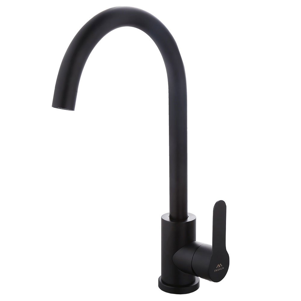 Купить смеситель а54001-7 для кухни, черный, fashum. в Иваново магазин сантехники Суперстрой