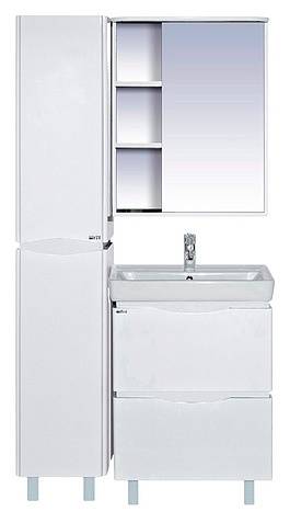 Купить тумба венера - 60 с 2 ящиками, белая,misty. в Иваново магазин сантехники Суперстрой