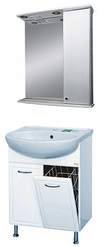 Купить тумба гретта - 60 прямая + б/к , misty. в Иваново магазин сантехники Суперстрой