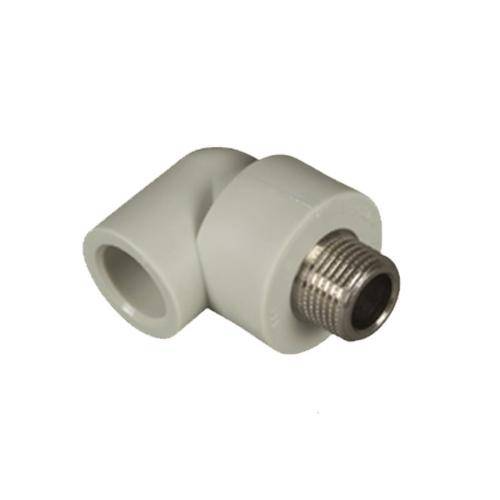 Купить угольник п/п комбинированный 20*1/2 наружная резьба серый,spk. в Иваново магазин сантехники Суперстрой