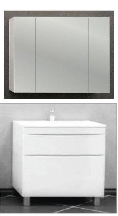 Купить тумба белинда-90 2 ящ белый+ раковина комфорт, stella polar. в Иваново магазин сантехники Суперстрой