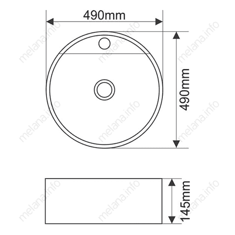 Купить раковина mln т4039, melana. в Иваново магазин сантехники Суперстрой