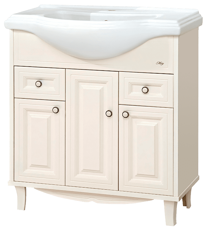 Купить тумба шармель-80 2 ящ., светло-беж.+рак. kirovit. в Иваново магазин сантехники Суперстрой