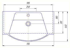 Купить тумба лаванда-75 прямая+раковина, мисти. в Иваново магазин сантехники Суперстрой
