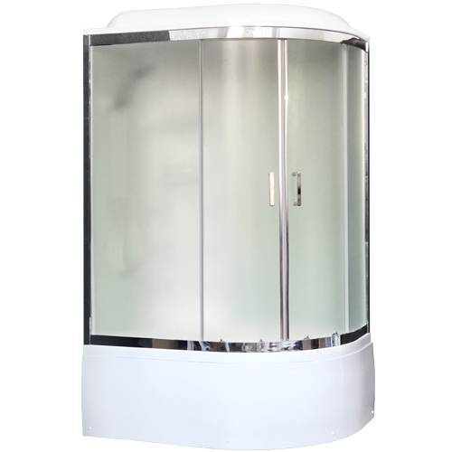 Купить душевая кабина royal rb 8120bk3-wc-ch,l вп,мс,белая задняя стенка,гидромассаж в Иваново магазин сантехники Суперстрой