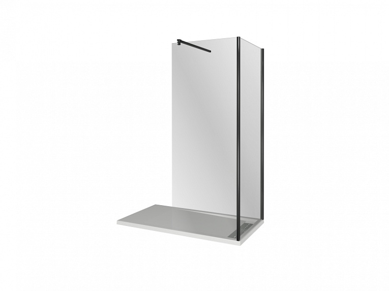 Купить душевое ограждение walk in sp-90+sp+p-80-b-ch, bas. в Иваново магазин сантехники Суперстрой