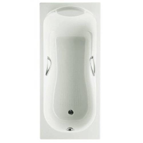 Купить ванна чугунная 160х80 haiti с ручками и антискольжением(72330g000r+7526804210), roca в Иваново магазин сантехники Суперстрой