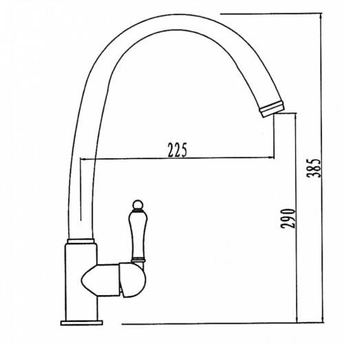 Купить смеситель для кухни vincent 31333-9 black,kaiser в Иваново магазин сантехники Суперстрой