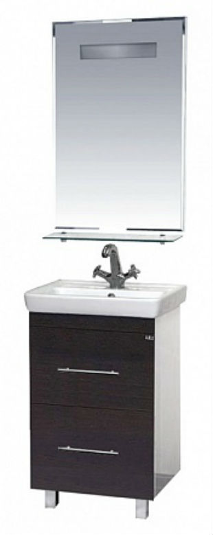 Купить тумба елена - 50  с 2 ящ. венге,misty в Иваново магазин сантехники Суперстрой