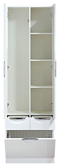 Купить пенал  жасмин- 60 белая эмаль + б/к с 2 ящ.,misty. в Иваново магазин сантехники Суперстрой