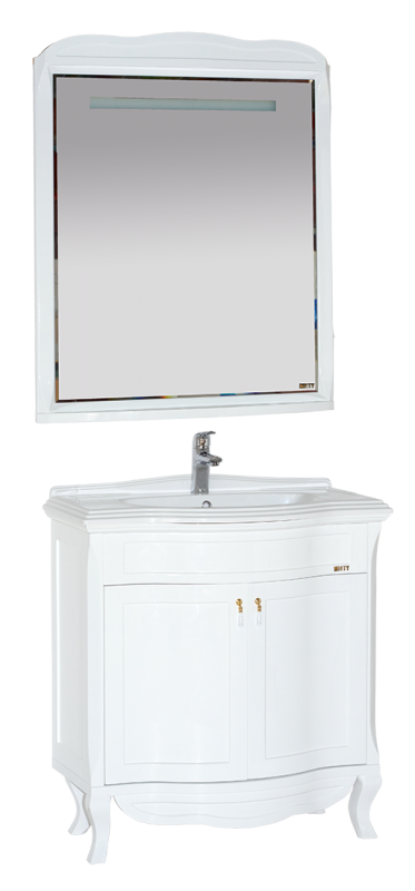 Купить тумба дайна -100 прямая белая,misty. в Иваново магазин сантехники Суперстрой