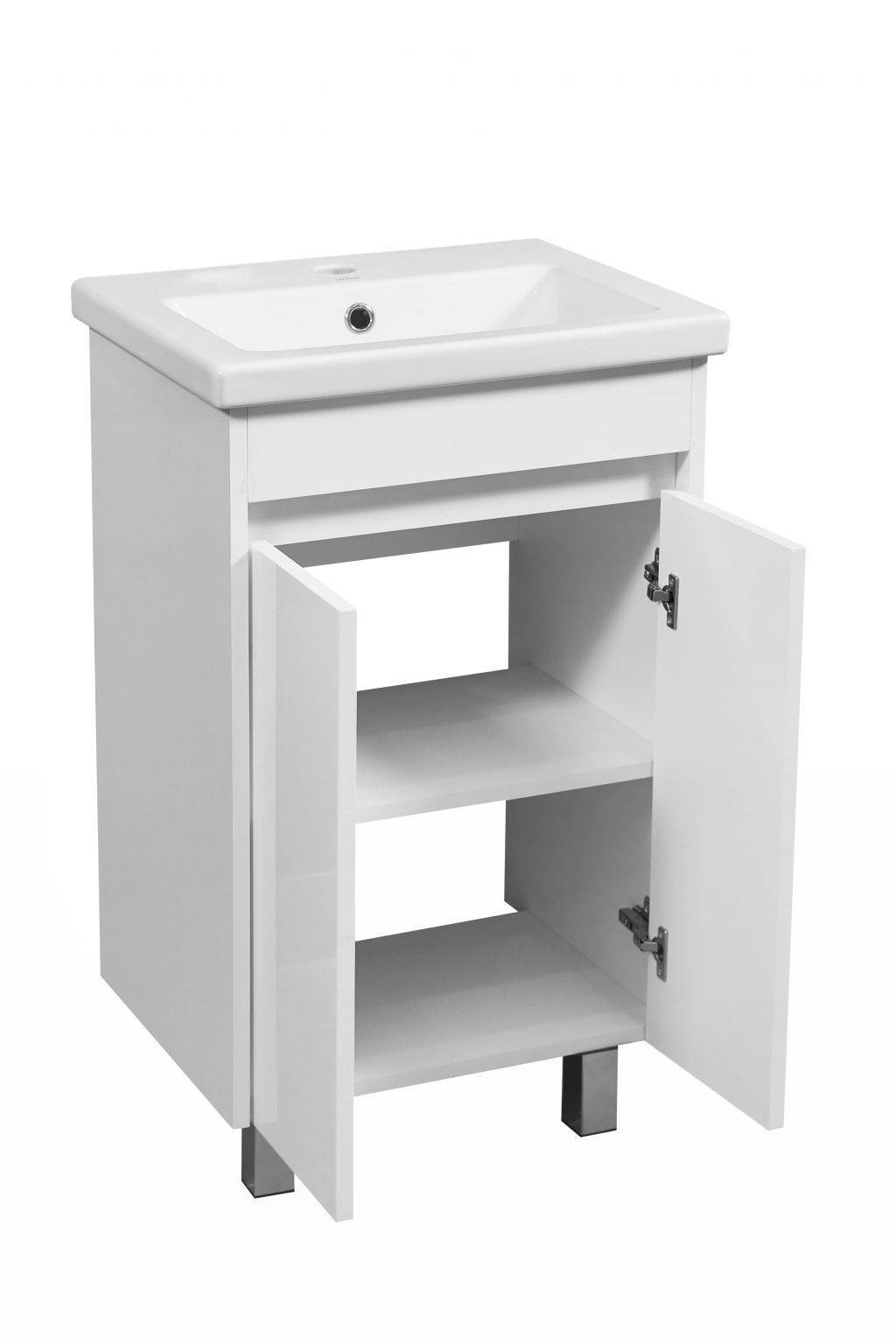 Купить тумба фаворита-50 напольная белый + раковина сомо,stella polar. в Иваново магазин сантехники Суперстрой