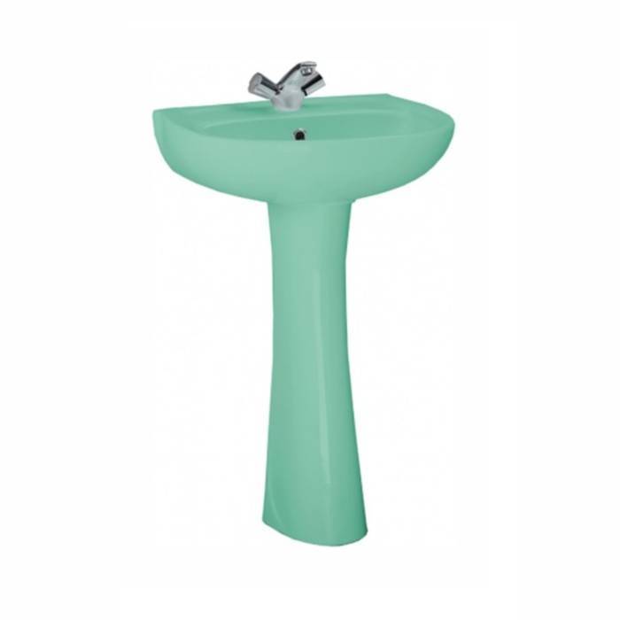 Купить раковина на пьедестале версия салатовый, перелив, воротынск. в Иваново магазин сантехники Суперстрой