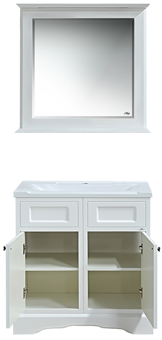 Купить тумба герда - 80 белая эмаль + раковина,misty. в Иваново магазин сантехники Суперстрой