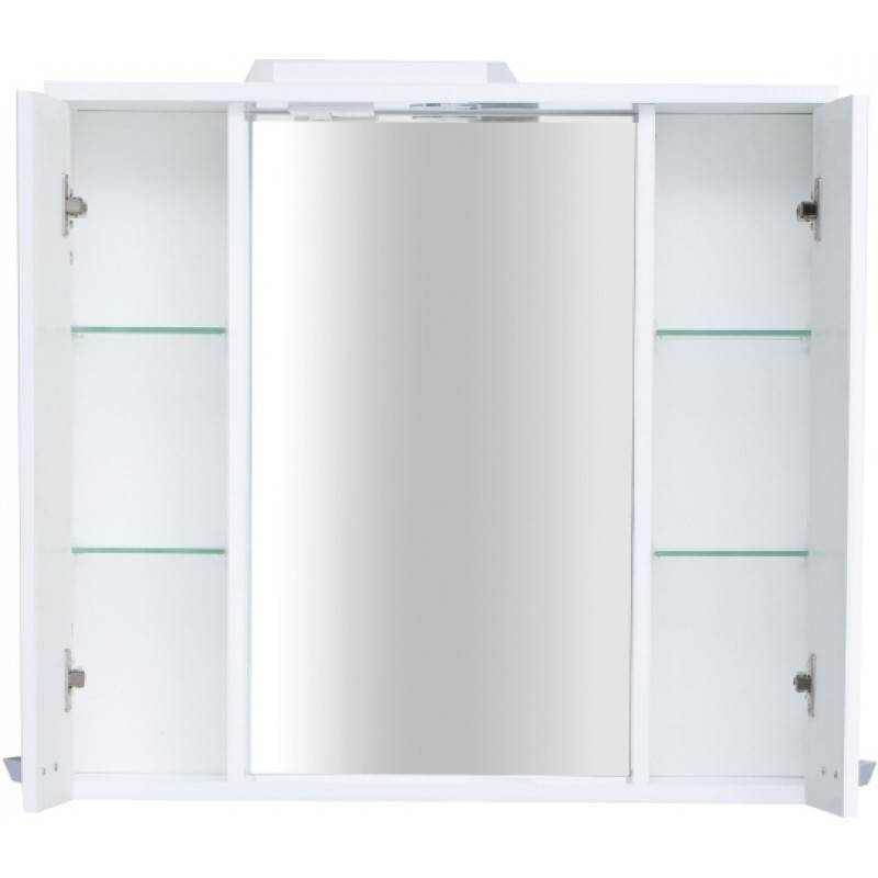 Купить зеркальный шкаф cristal 100, 2/дв, белый, sanstar в Иваново магазин сантехники Суперстрой