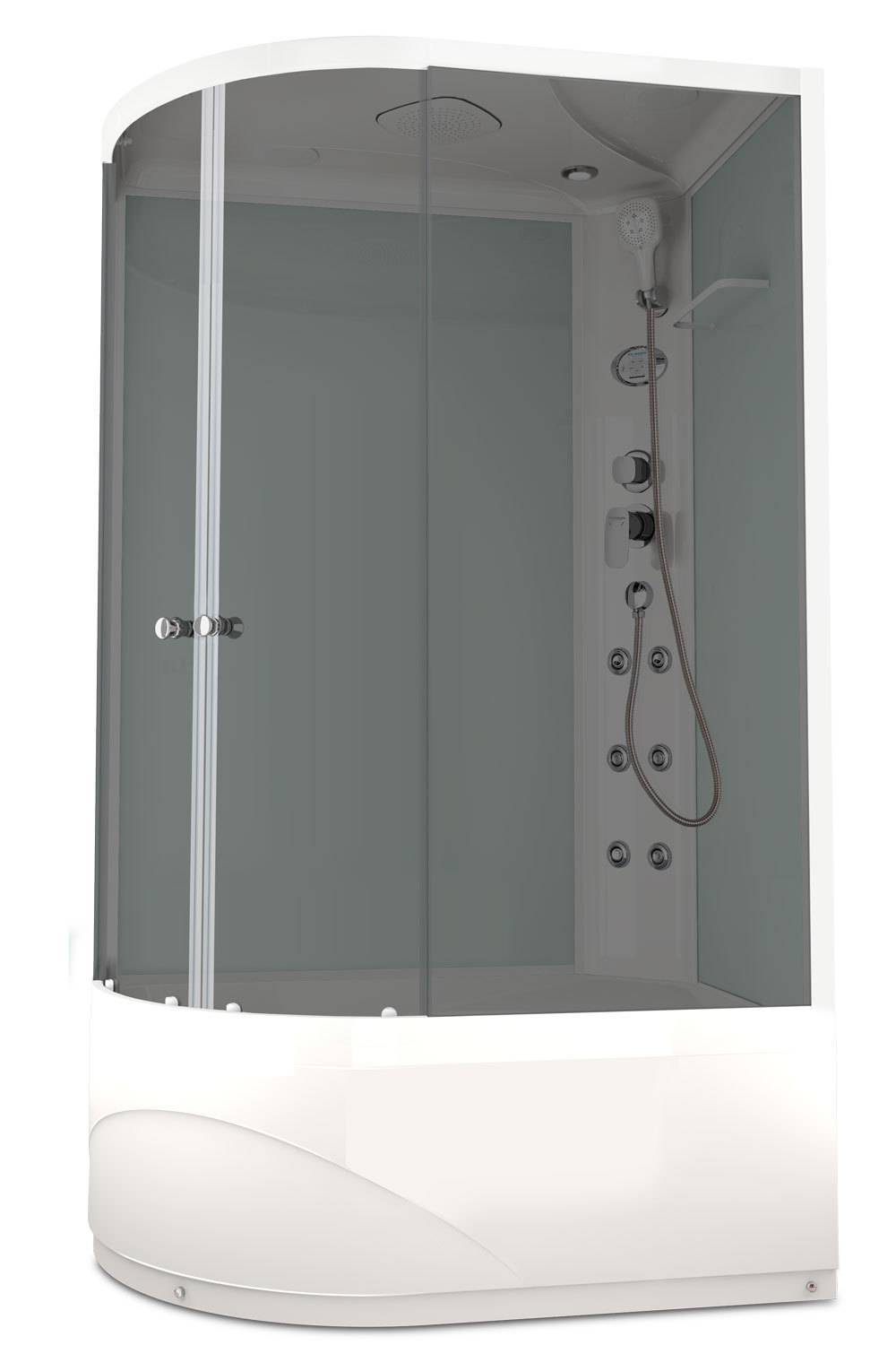 Купить душевая кабина domani spa delight high120*80 r вп тс с электрикой в Иваново магазин сантехники Суперстрой