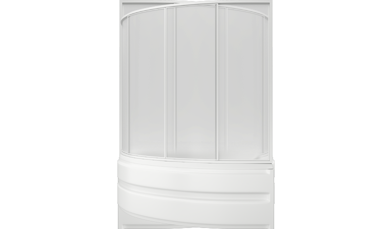 Купить ванна акриловая  алегра 1500*900 с экраном правая,bas. в Иваново магазин сантехники Суперстрой