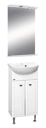 Купить тумба соло-40 прямая белая + раковина "mango" sanita, misty. в Иваново магазин сантехники Суперстрой