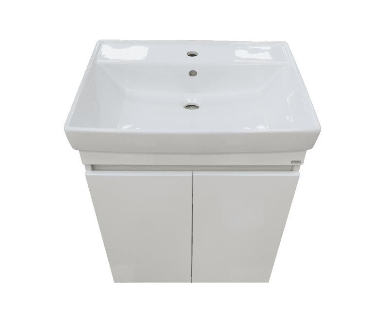 Купить тумба енисей-50 прямая белая + раковина, misty. в Иваново магазин сантехники Суперстрой