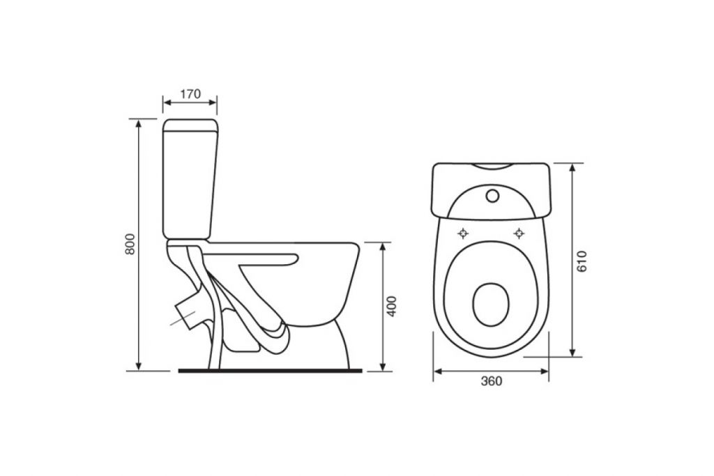 Купить компакт-унитаз поло мультилифт, rosa. в Иваново магазин сантехники Суперстрой