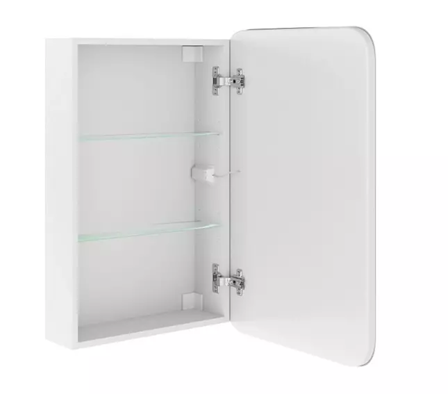 Купить зеркало-шкаф алабама 50/с, белый,универсальное, led, stella polar. в Иваново магазин сантехники Суперстрой