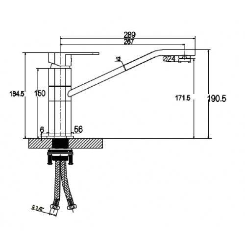 Купить смеситель sonat 34133 кухня , kaiser в Иваново магазин сантехники Суперстрой
