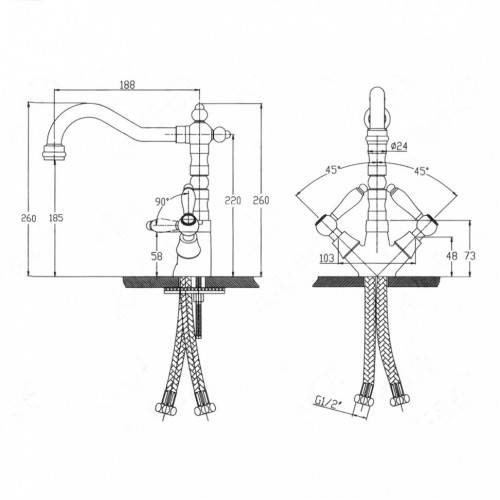 Купить смеситель vincent 31011 для раковины,kaiser в Иваново магазин сантехники Суперстрой
