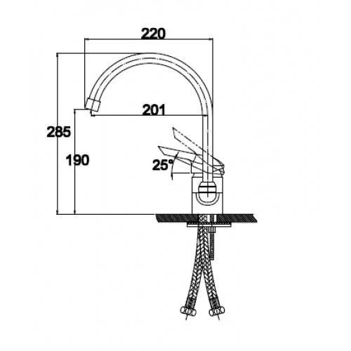 Купить смеситель athlete 19044-1sbg кухня sandbeige,kaiser в Иваново магазин сантехники Суперстрой