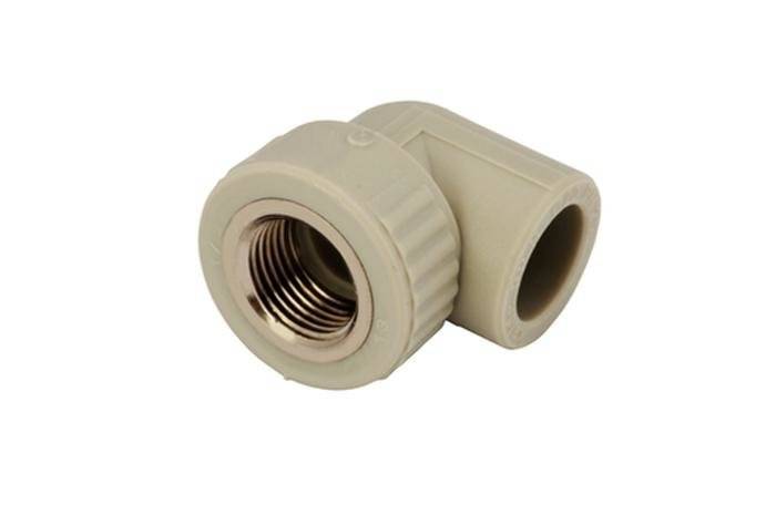 Купить угольник п/п комбинированный 20*1/2 внутренняя резьба серый, spk в Иваново магазин сантехники Суперстрой