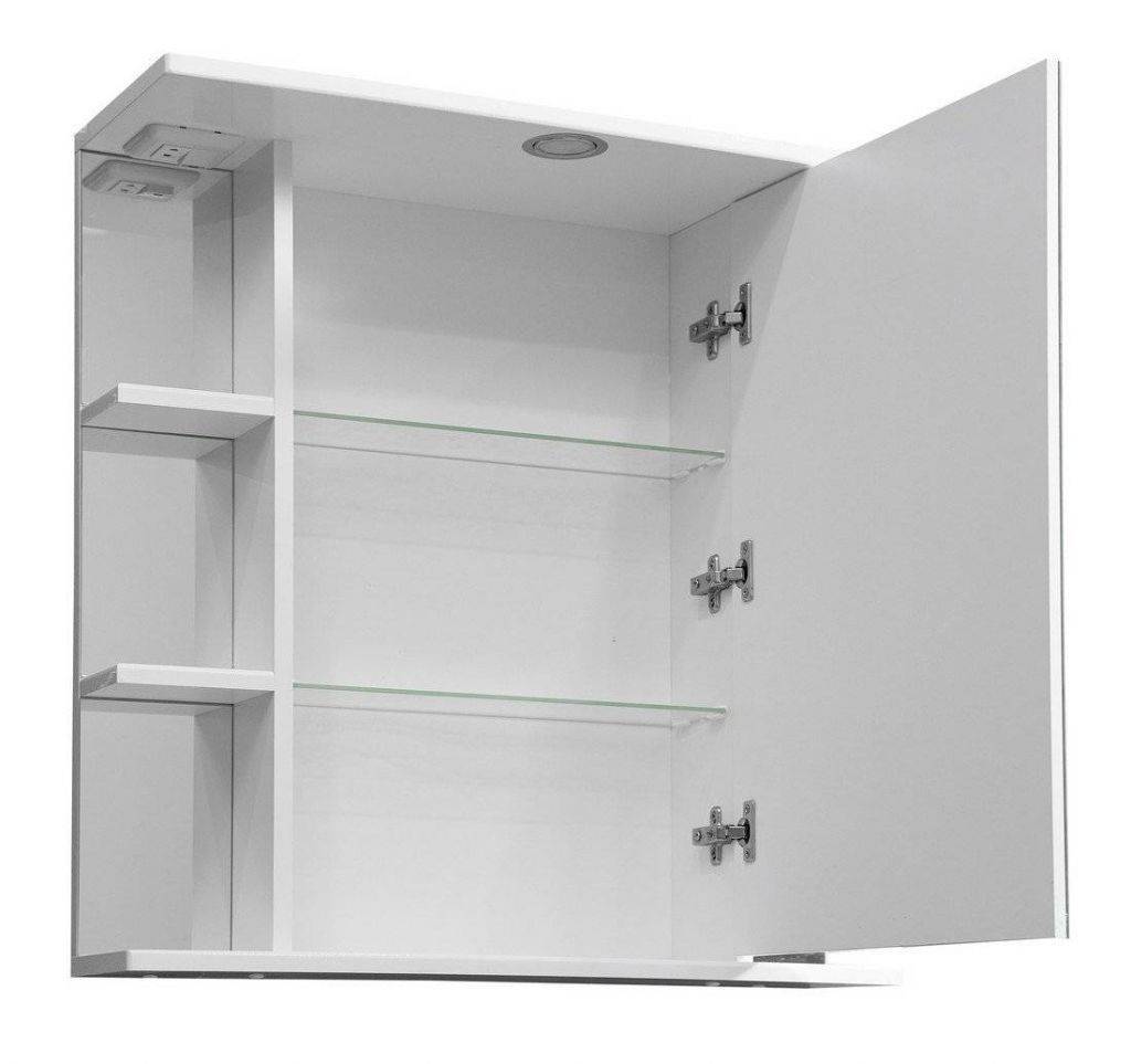 Купить зеркало-шкаф лаура-70/с правое белый,stella polar. в Иваново магазин сантехники Суперстрой