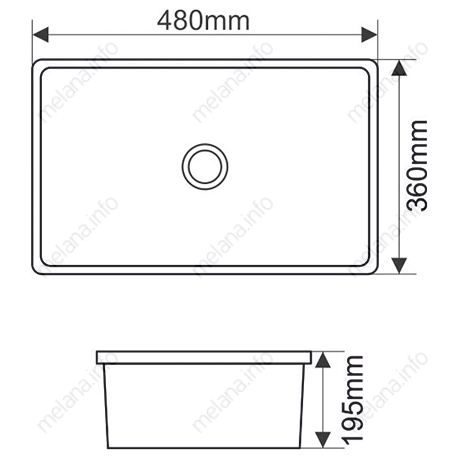 Купить раковина mln-540n,melana. в Иваново магазин сантехники Суперстрой