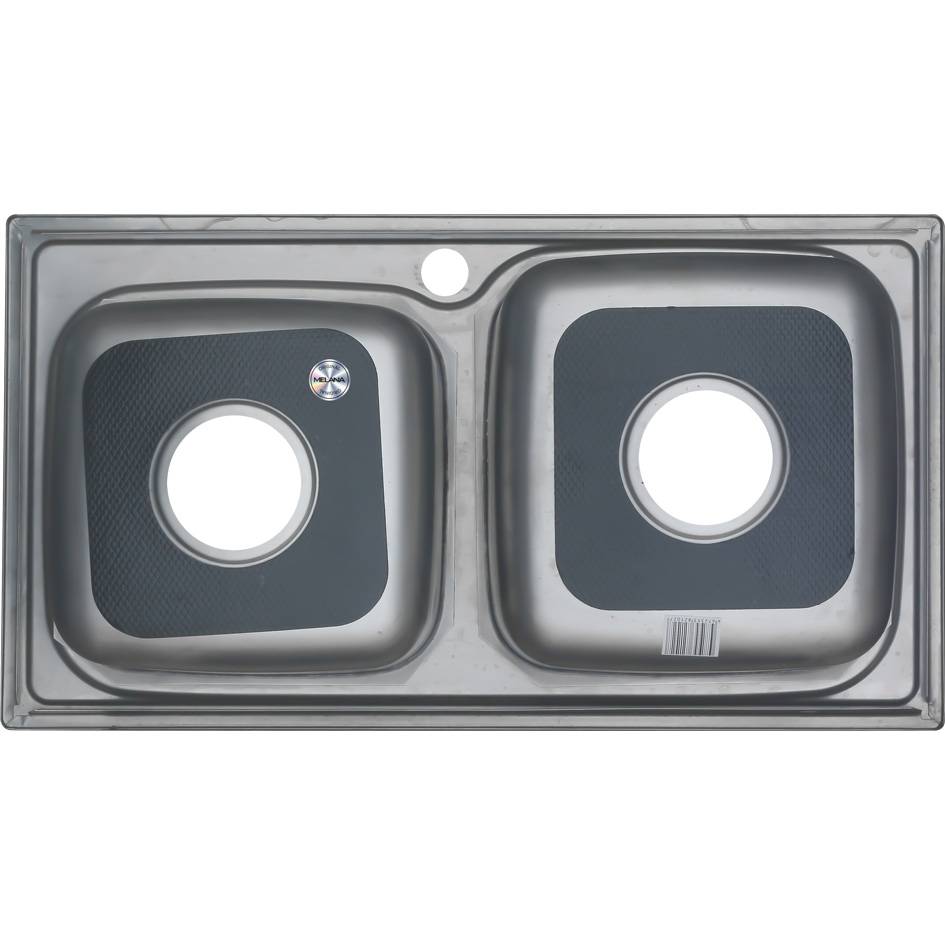 Купить мойка врезная 72*39 (0.8 мм) квадрат, melana. в Иваново магазин сантехники Суперстрой