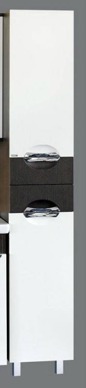 Купить пенал франко-35 правый + б/к, венге/белый, misty. в Иваново магазин сантехники Суперстрой