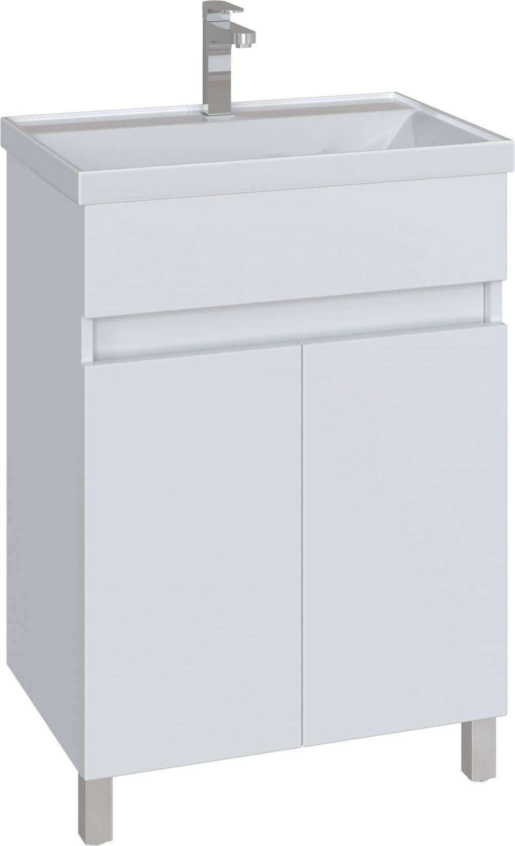 Купить тумба квадро 60, б/ящ, белый, sanstar в Иваново магазин сантехники Суперстрой