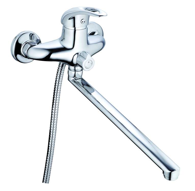 Купить смеситель для ванны с душем nhk-6048,g-lauf. в Иваново магазин сантехники Суперстрой