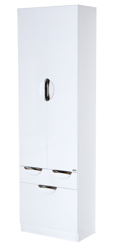 Купить пенал  жасмин- 60 белая эмаль + б/к с 2 ящ.,misty. в Иваново магазин сантехники Суперстрой