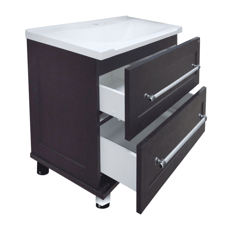 Купить тумба марта-70 тёмный бетон + раковина evva-70 ,misty. в Иваново магазин сантехники Суперстрой