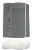 Купить душевая кабина domani spa delight high 120*80  l вп тс электрикой в Иваново магазин сантехники Суперстрой