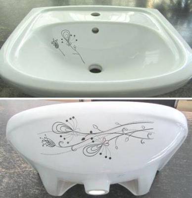 Купить раковина арго-50 белый декор, старый оскол. в Иваново магазин сантехники Суперстрой