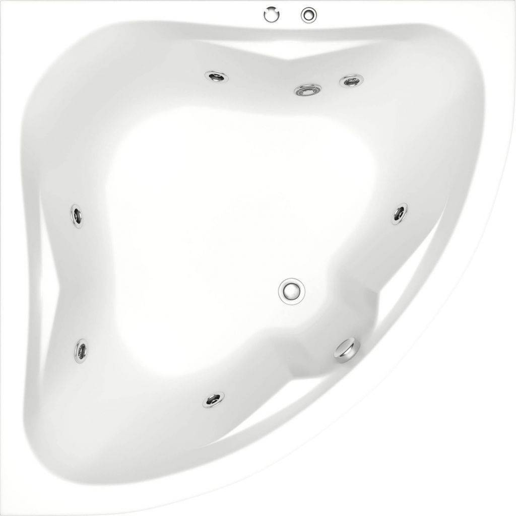 Купить ванна акриловая империал 1500*1500 с экраном гидромассажем, bas. в Иваново магазин сантехники Суперстрой
